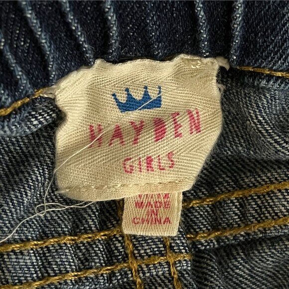 Hayden Girls Denim Shorts 11/12 Patchwork Boho Cut Offs Blue Jean Summer - Picture 3 of 6